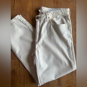 Rag & Bone Ecru Dre Low Rise Baggy Boyfriend Denim Jeans